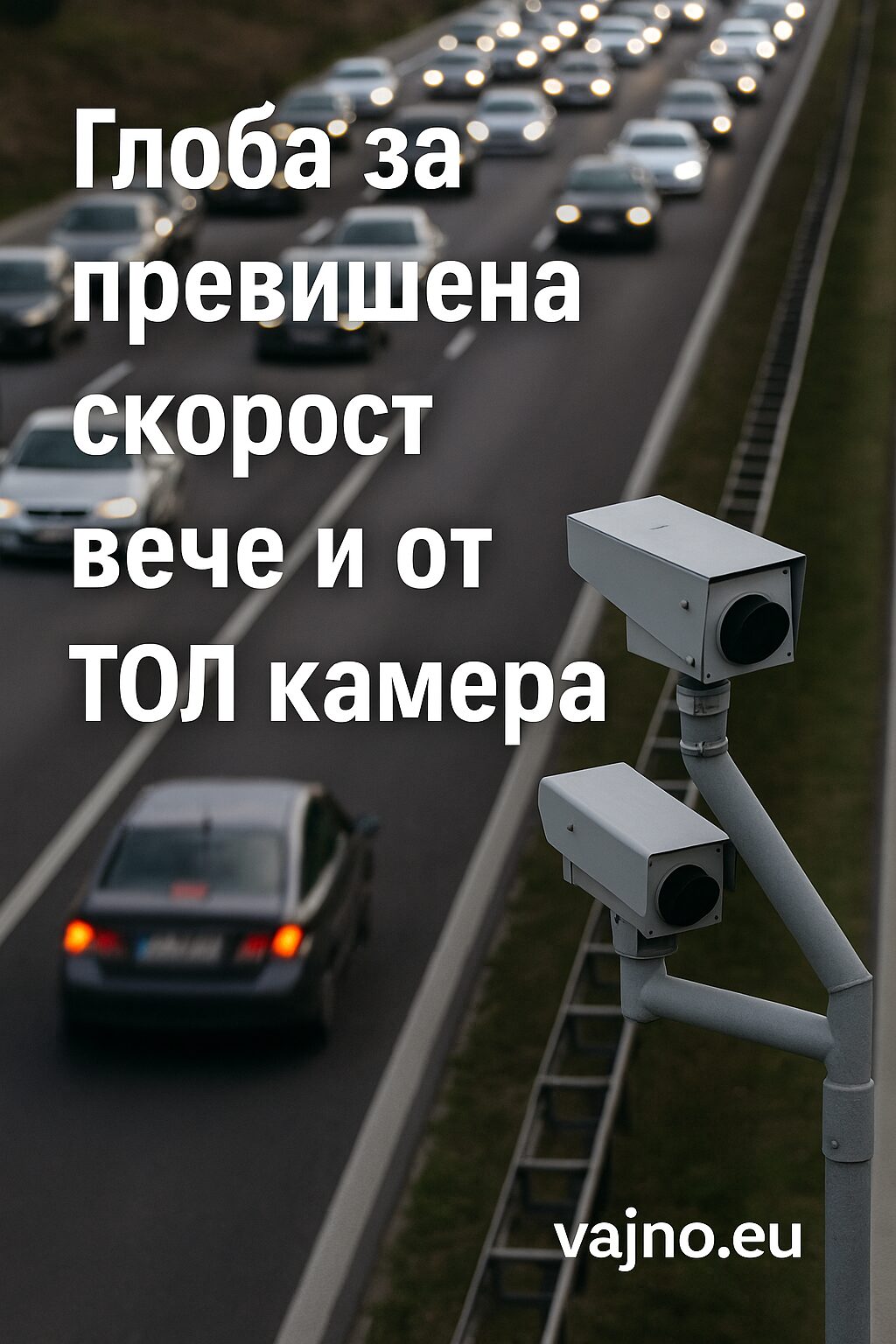 Глоба за превишена скорост вече и от ТОЛ камера